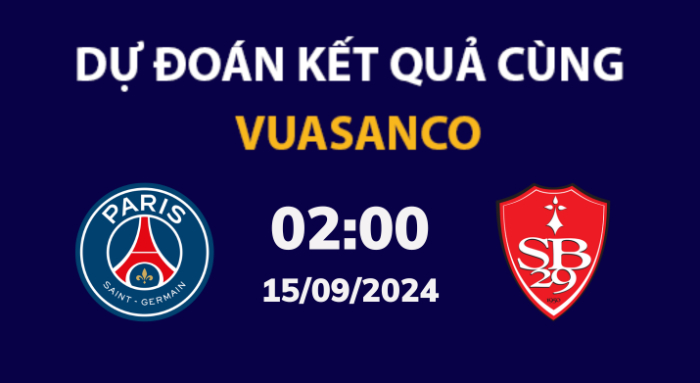 Soi kèo PSG vs Brest – 02h00 – 15/09 – Ligue 1